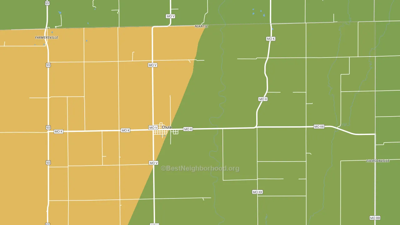 64635, MO block-group voter-turnout map