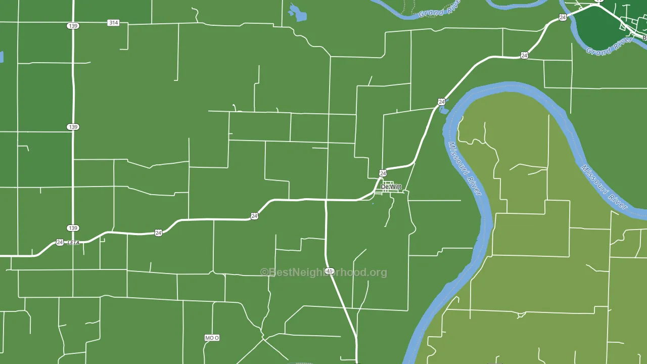 64639, MO block-group voter-turnout map
