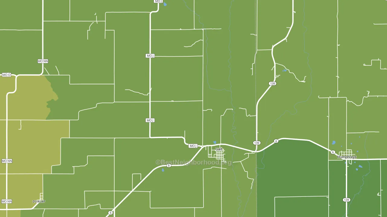 64641, MO block-group voter-turnout map