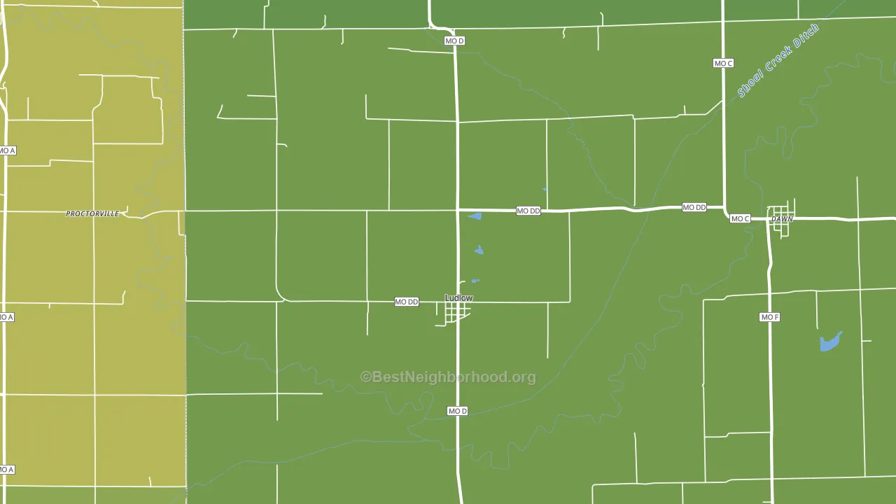 64656, MO block-group voter-turnout map