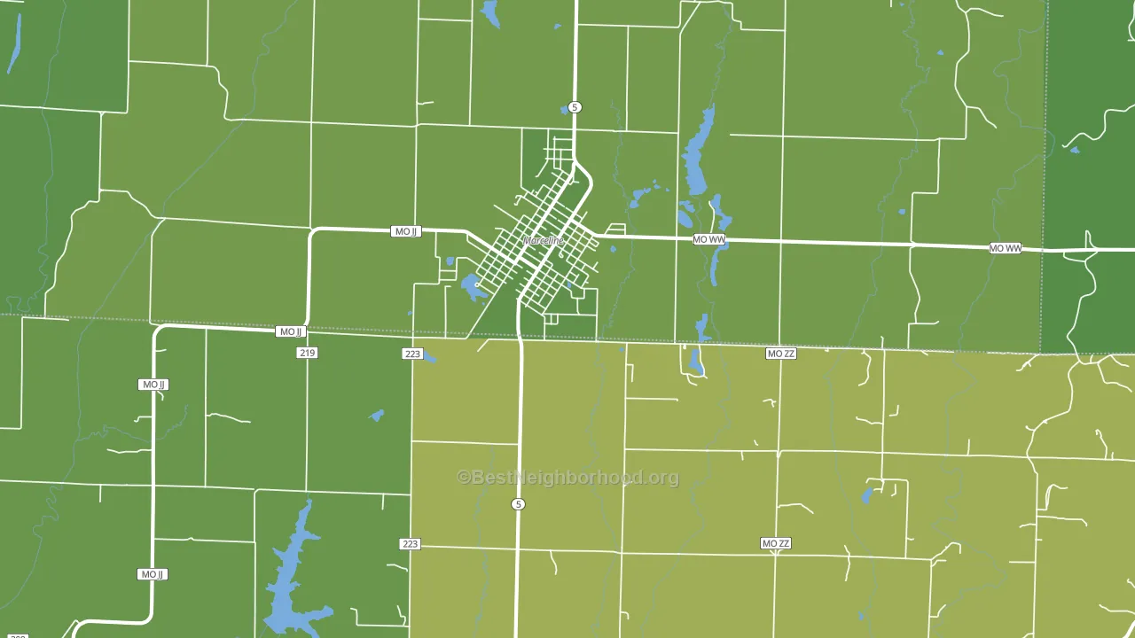 64658, MO block-group voter-turnout map