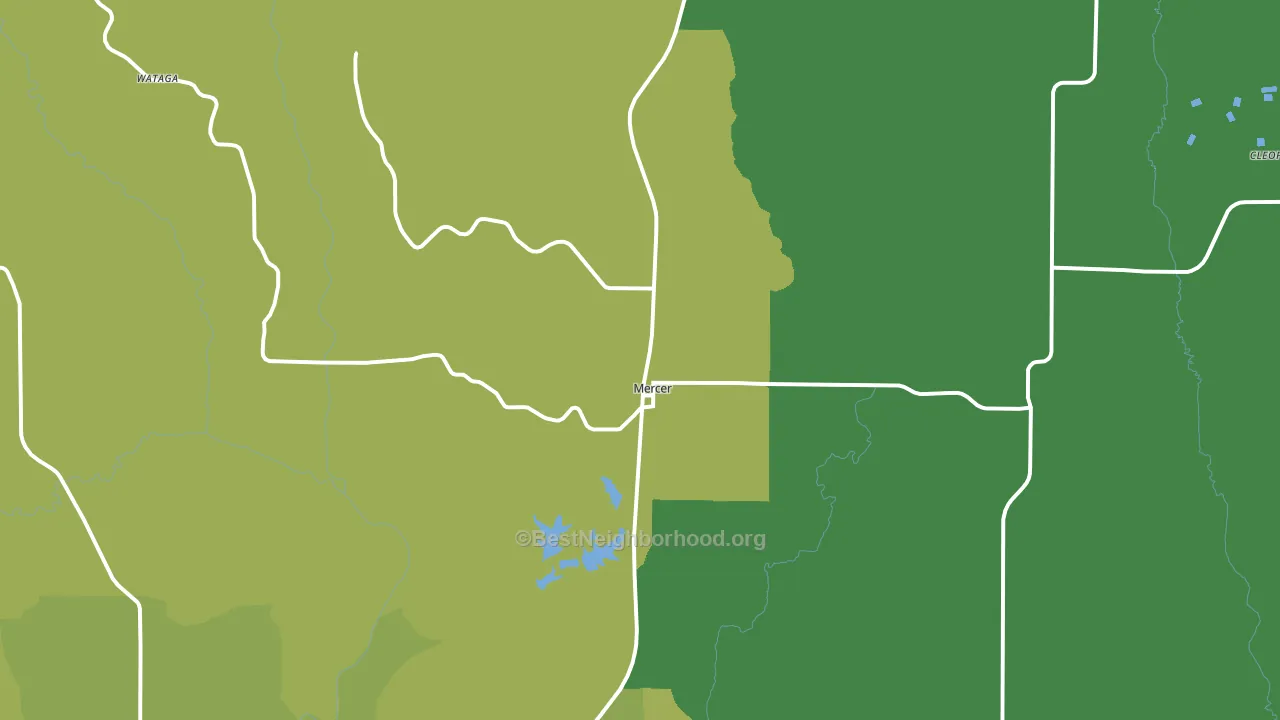 64661, MO block-group voter-turnout map