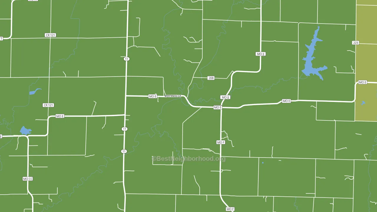 64676, MO block-group voter-turnout map