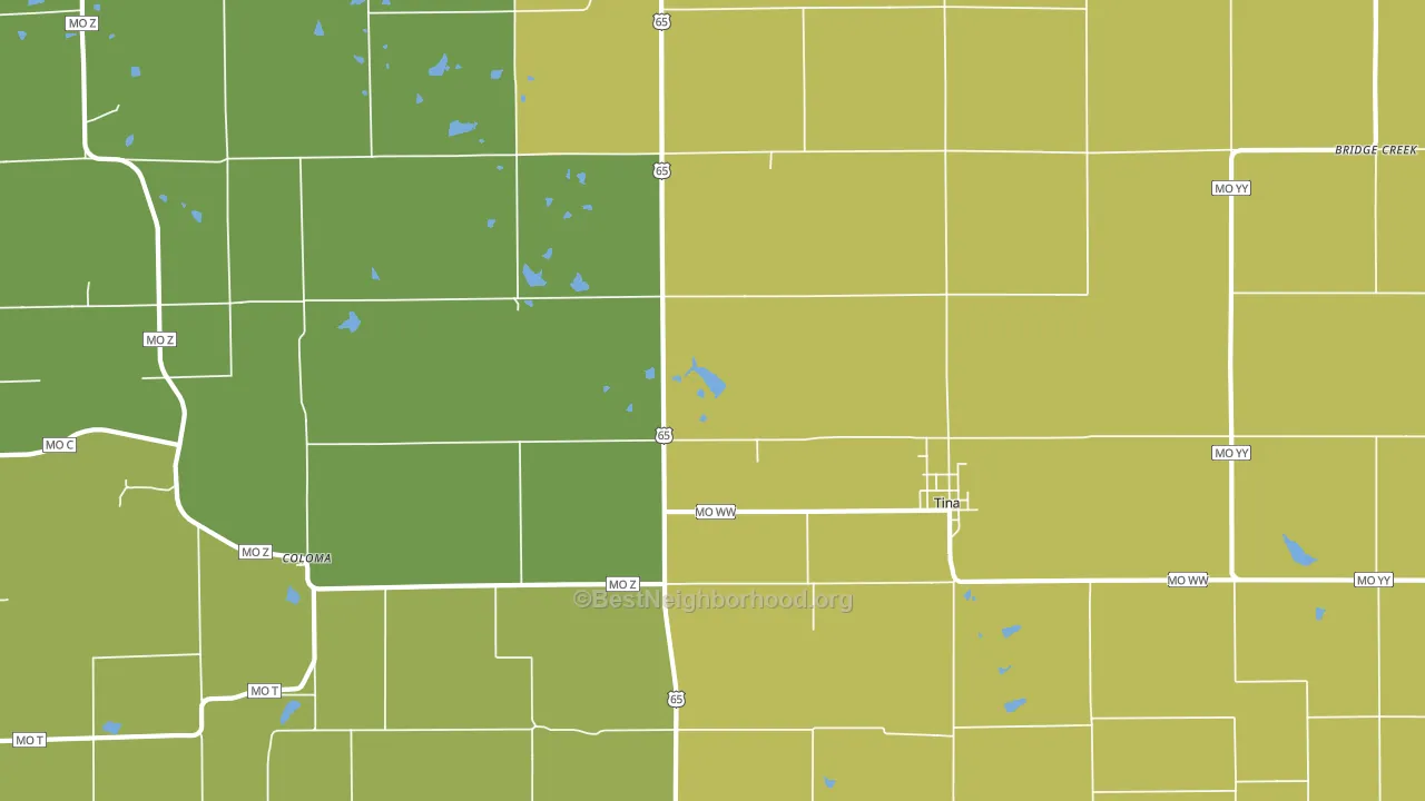 64682, MO block-group voter-turnout map