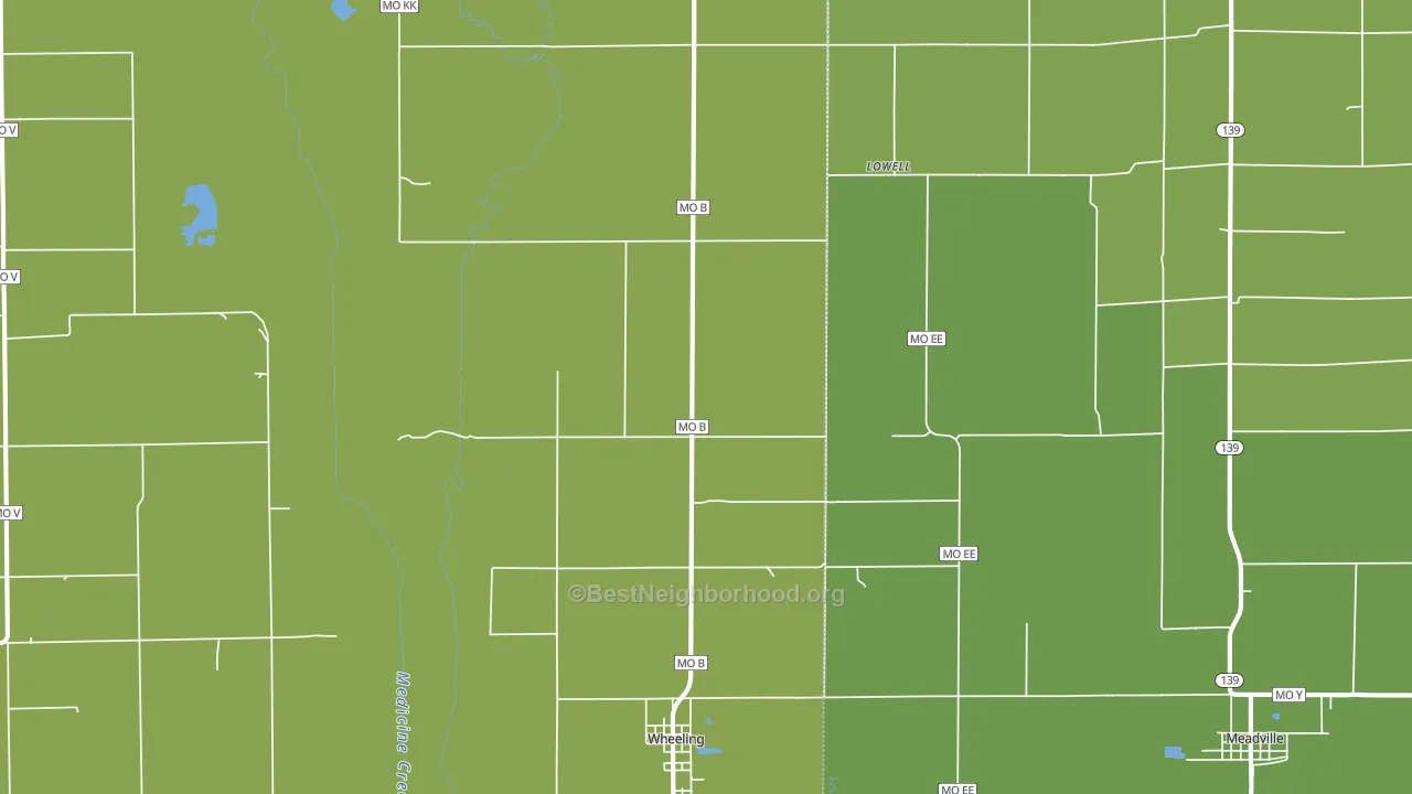 64688, MO block-group voter-turnout map
