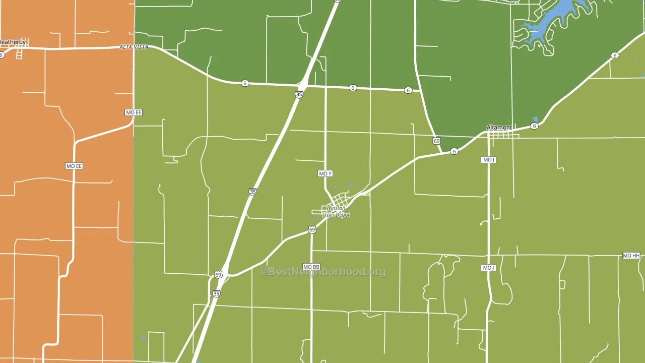 64689, MO block-group voter-turnout map