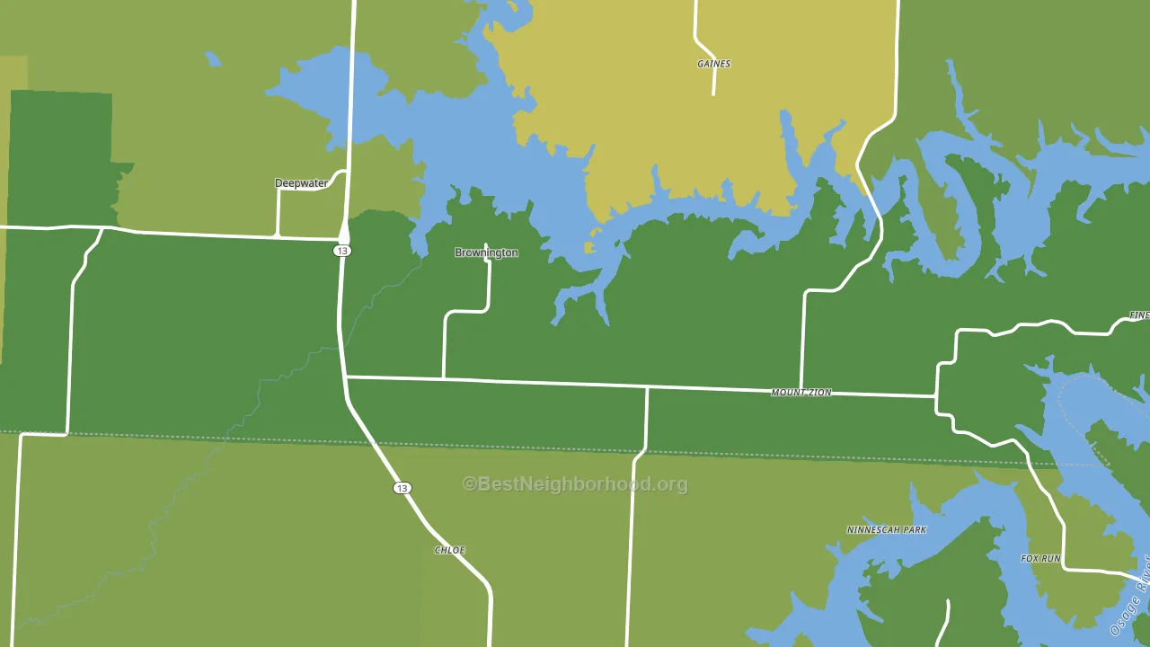 64740, MO block-group voter-turnout map