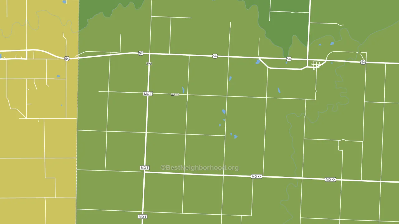 64741, MO block-group voter-turnout map
