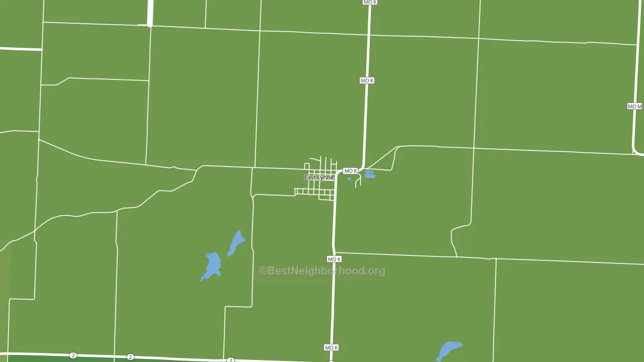 64743, MO block-group voter-turnout map