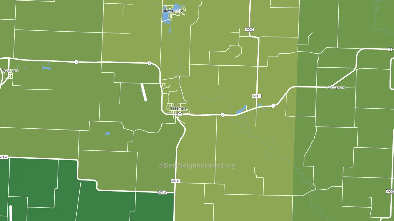 64746, MO block-group voter-turnout map