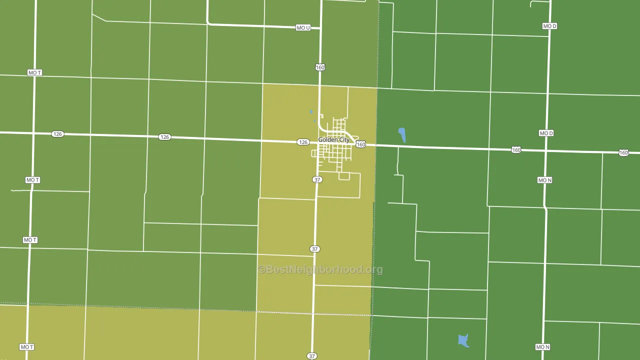 64748, MO block-group voter-turnout map