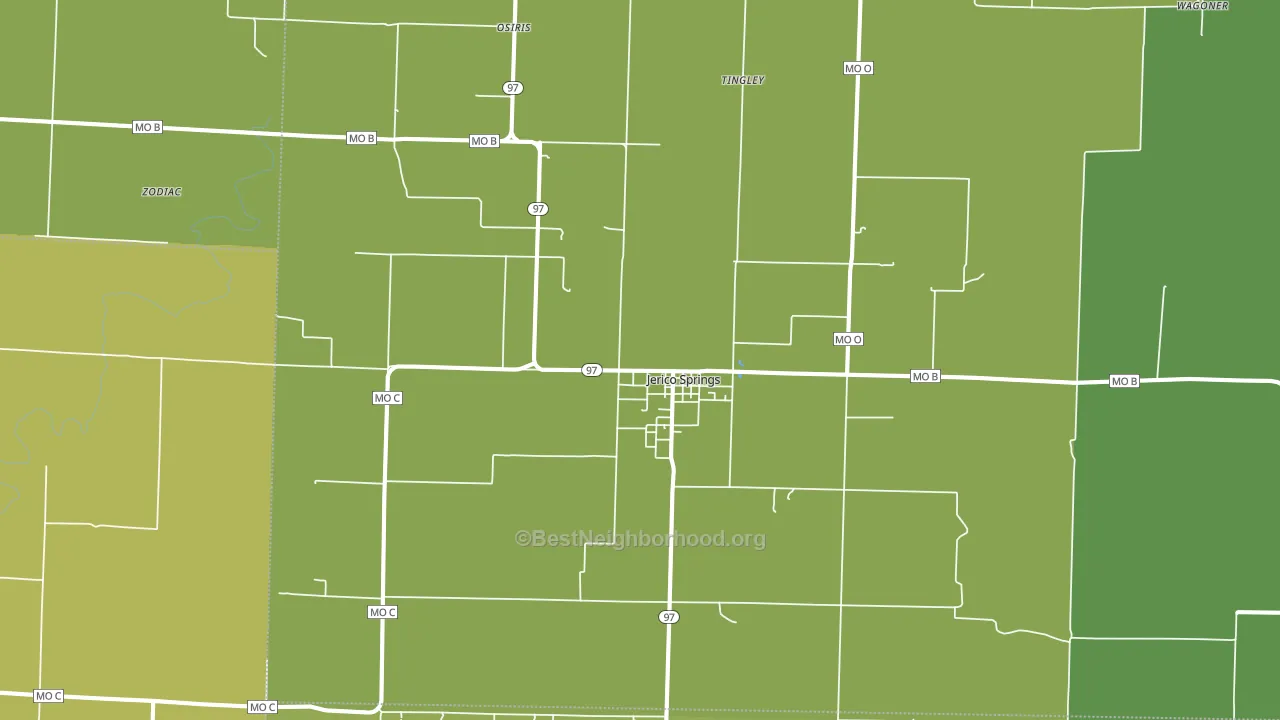 64756, MO block-group voter-turnout map