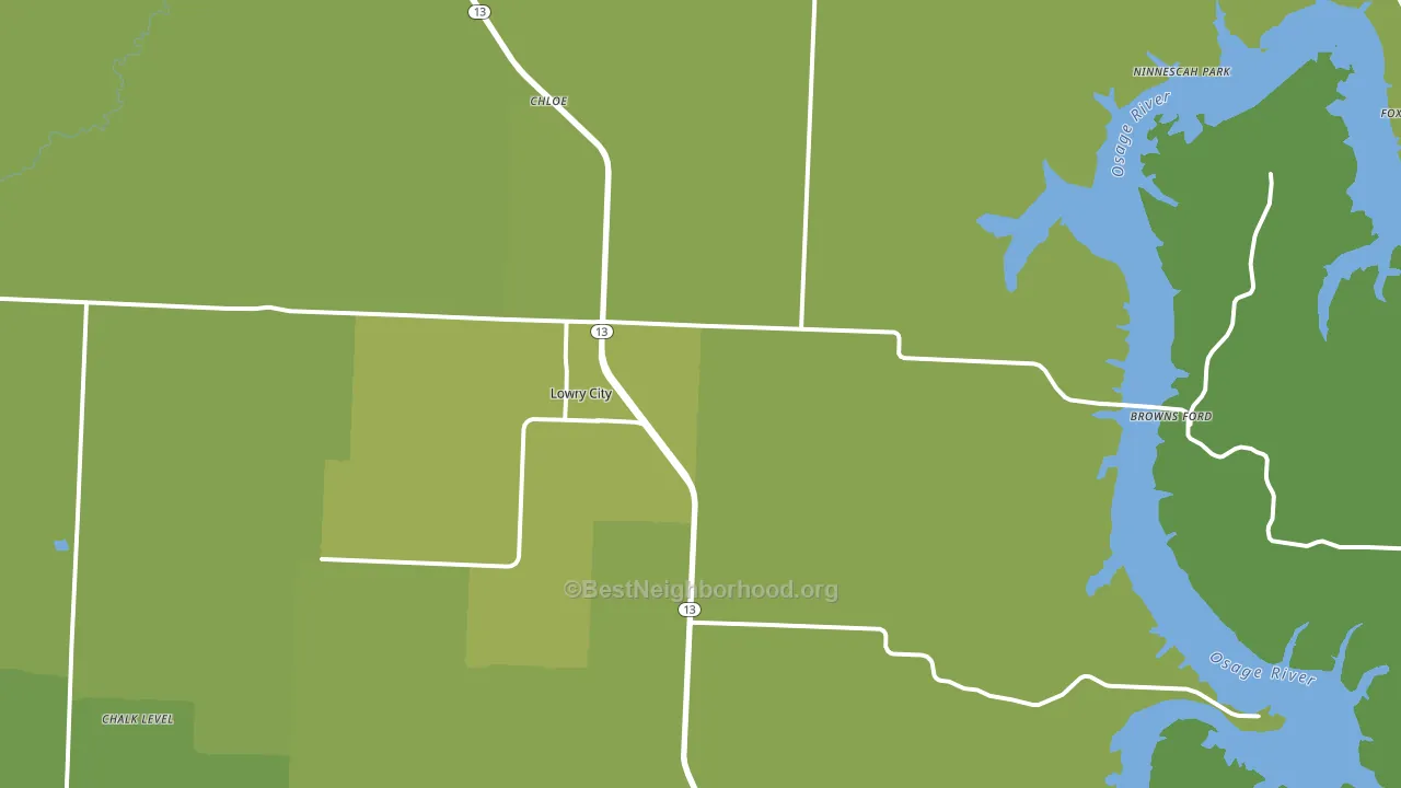 64763, MO block-group voter-turnout map