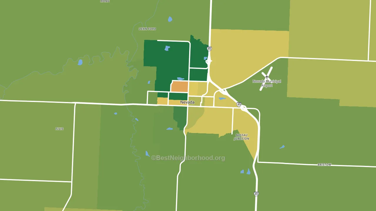 64772, MO block-group voter-turnout map