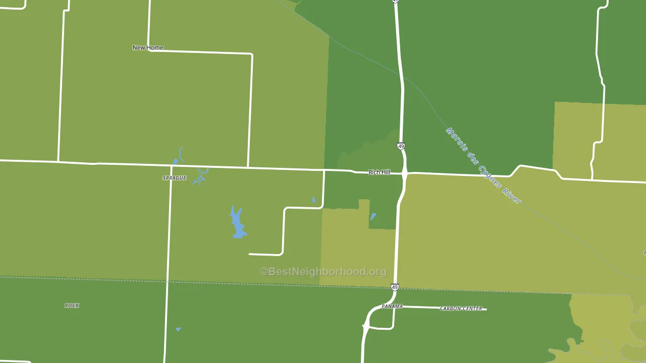 64779, MO block-group voter-turnout map