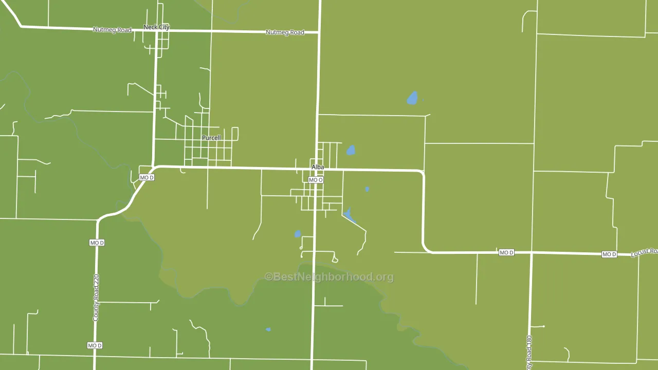 64830, MO block-group voter-turnout map