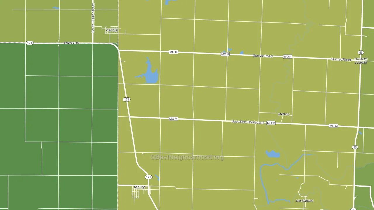 64832, MO block-group voter-turnout map