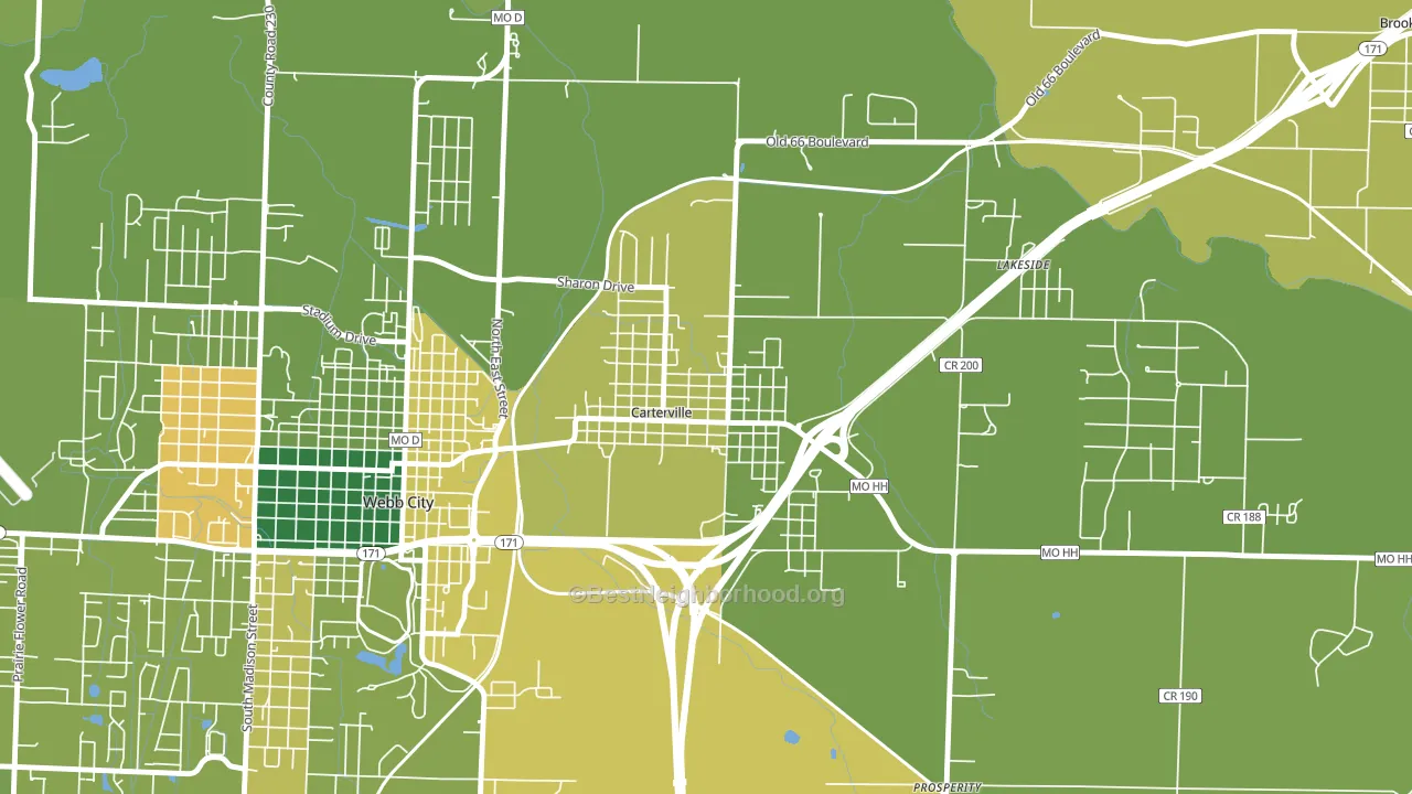 64835, MO block-group voter-turnout map