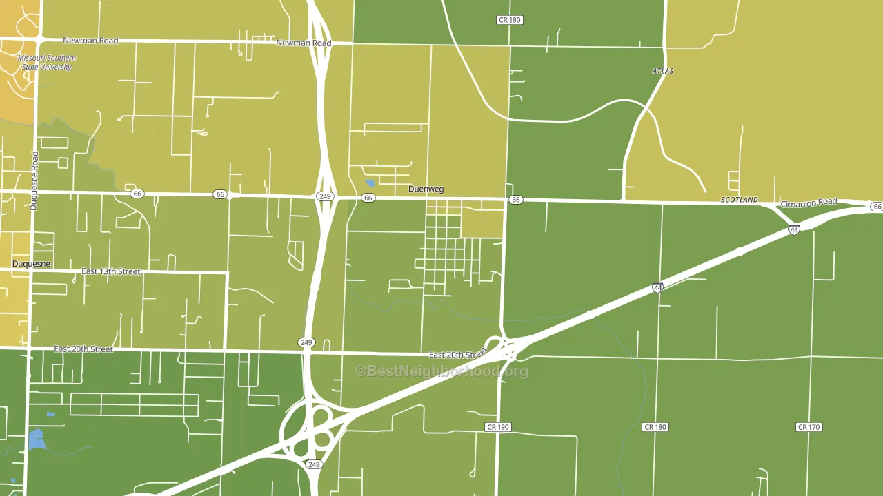 64841, MO block-group voter-turnout map