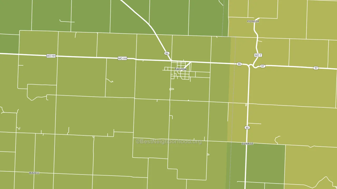 64842, MO block-group voter-turnout map