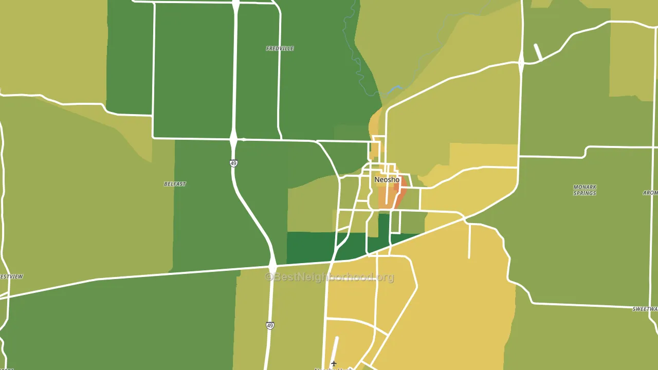64850, MO block-group voter-turnout map