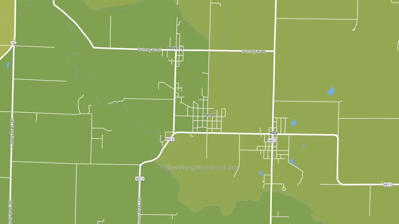 64857, MO block-group voter-turnout map