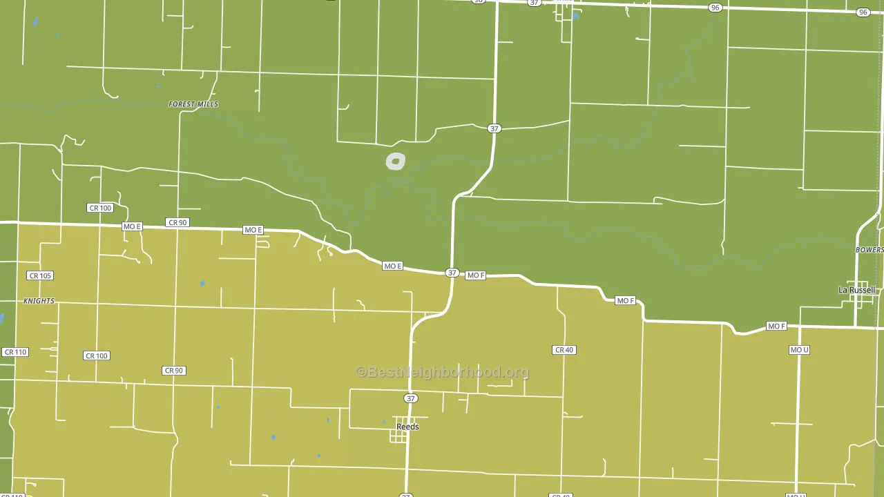64859, MO block-group voter-turnout map