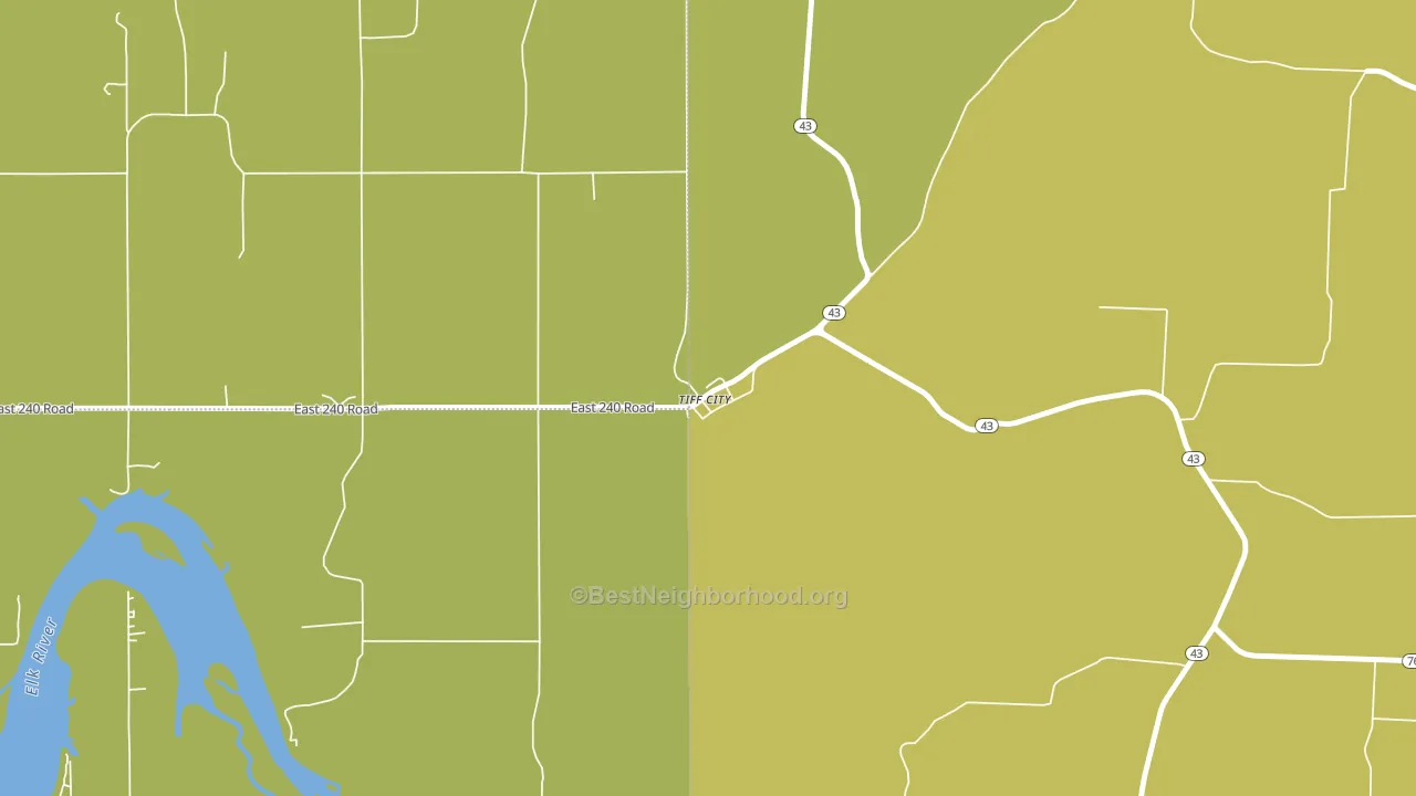 64868, MO block-group voter-turnout map