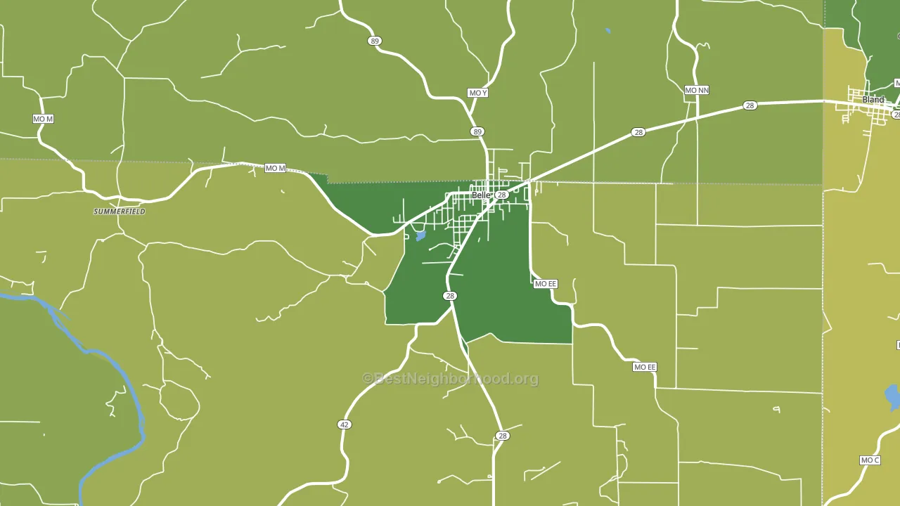 65013, MO block-group voter-turnout map