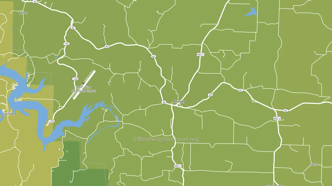 65017, MO block-group voter-turnout map