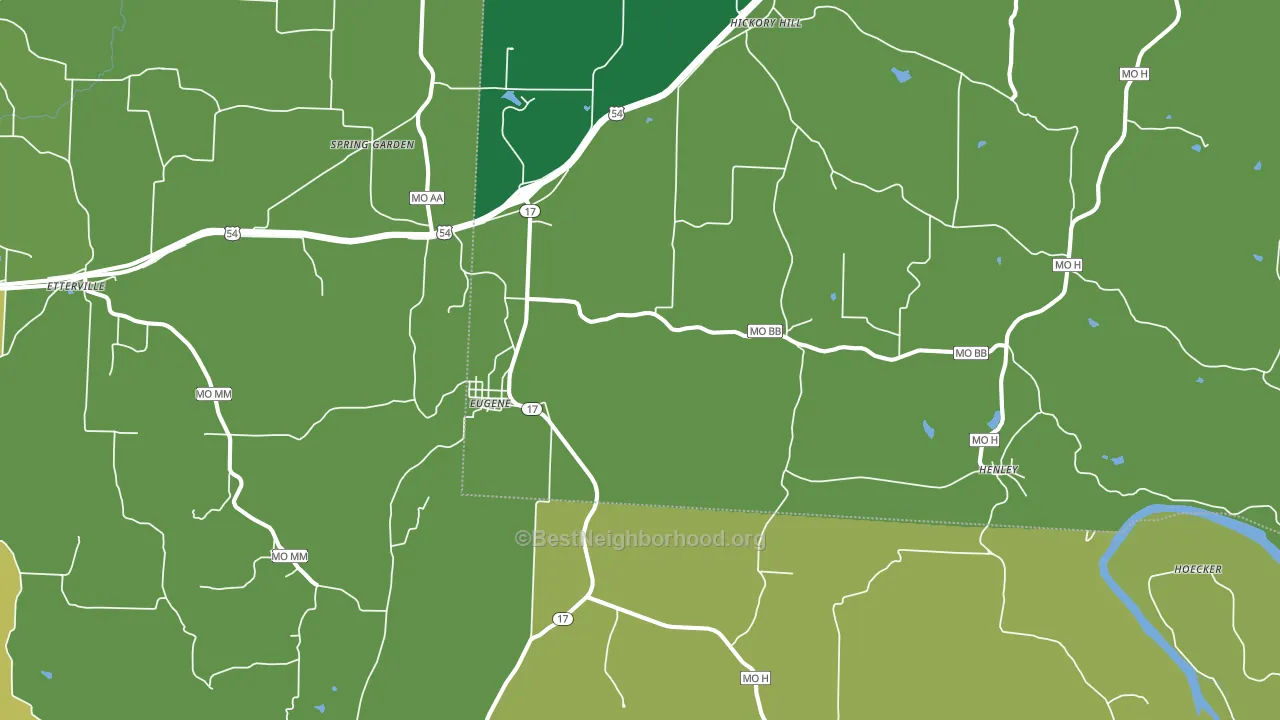 65032, MO block-group voter-turnout map