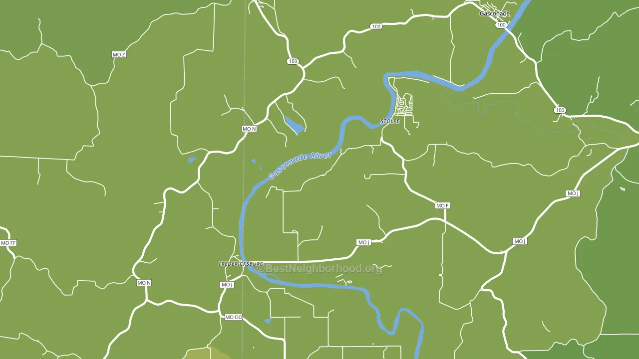 65061, MO block-group voter-turnout map
