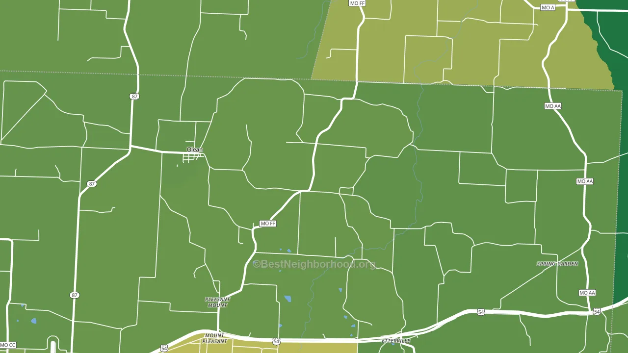 65064, MO block-group voter-turnout map