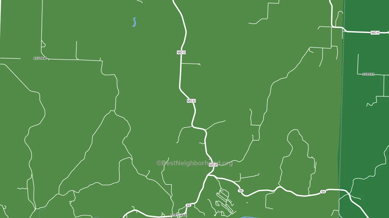 65067, MO block-group voter-turnout map