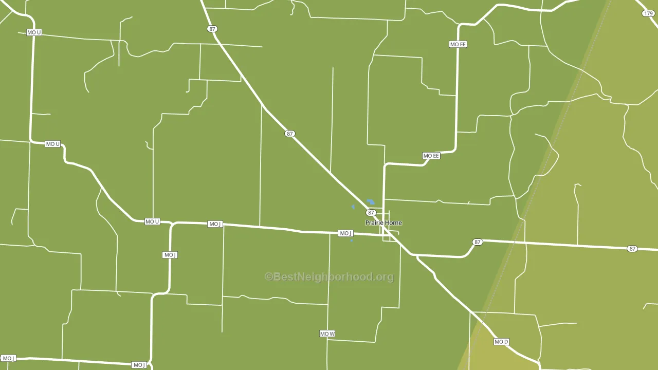 65068, MO block-group voter-turnout map