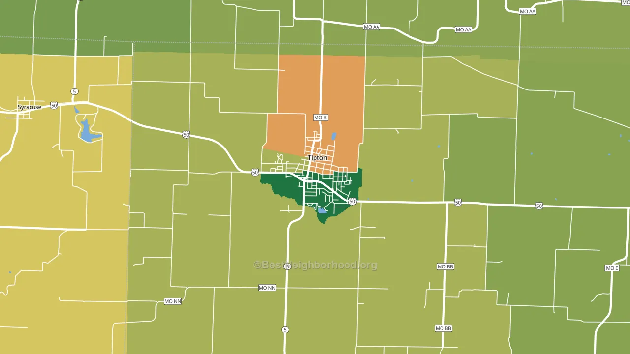 65081, MO block-group voter-turnout map