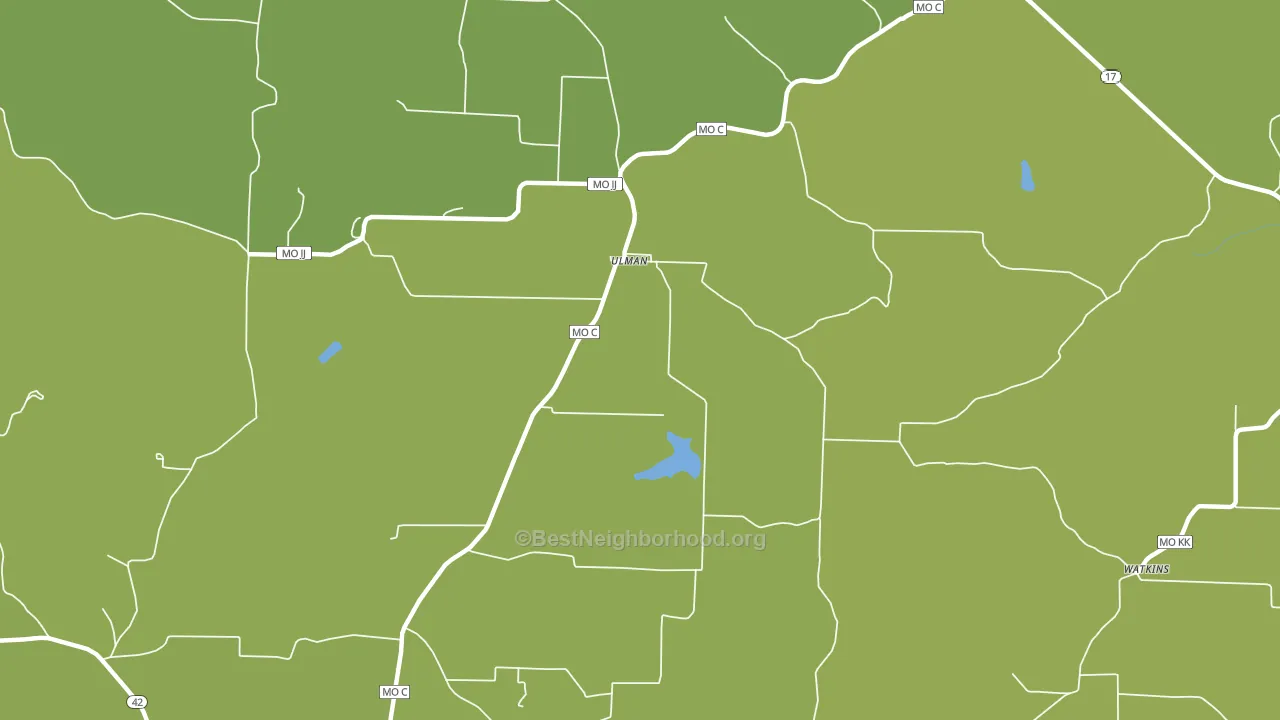 65083, MO block-group voter-turnout map