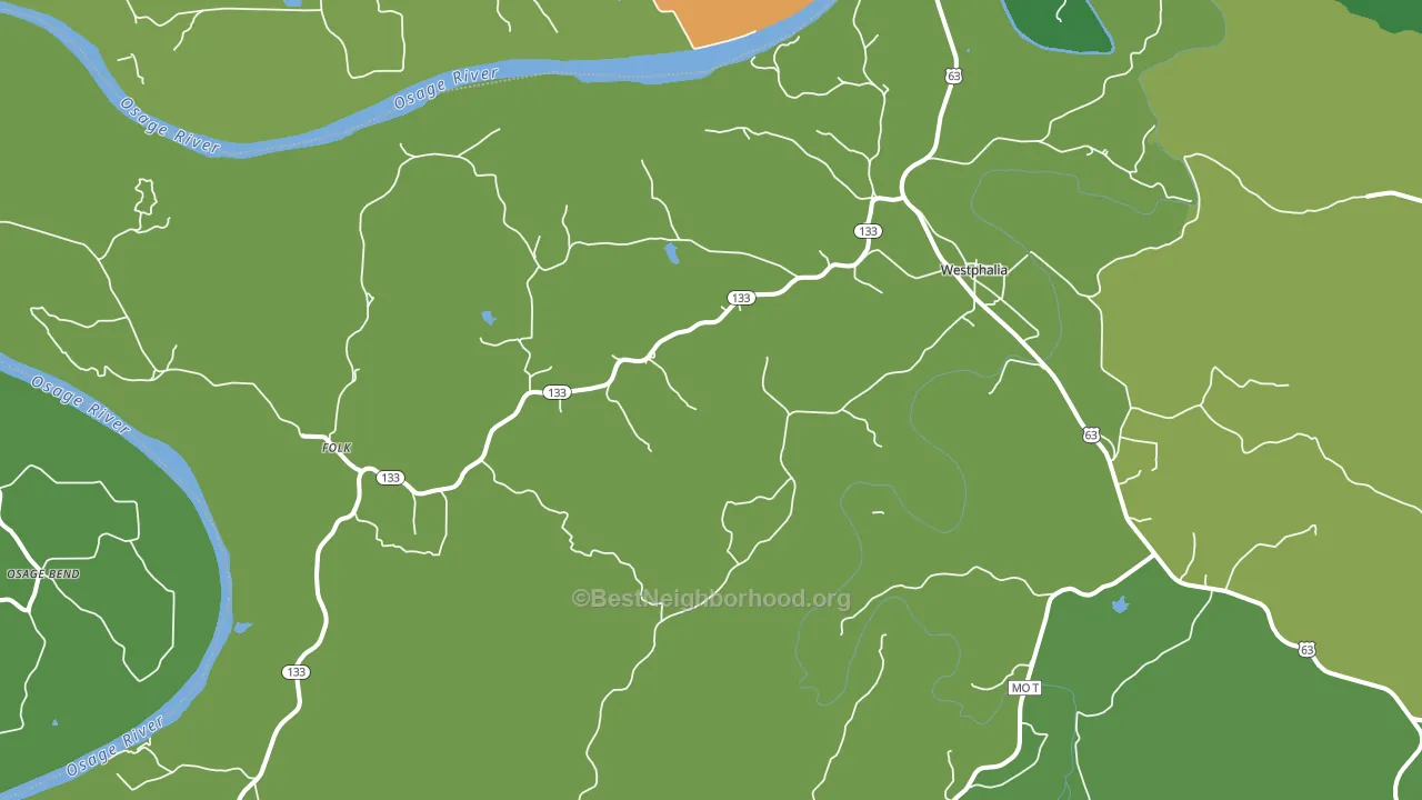 65085, MO block-group voter-turnout map