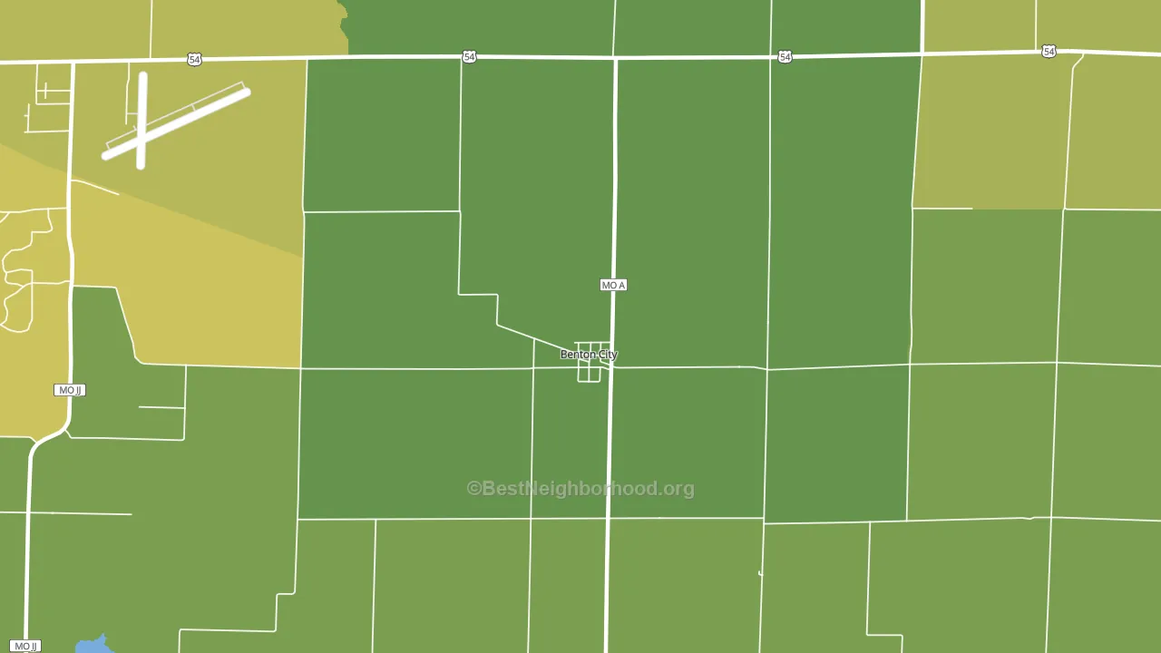65232, MO block-group voter-turnout map