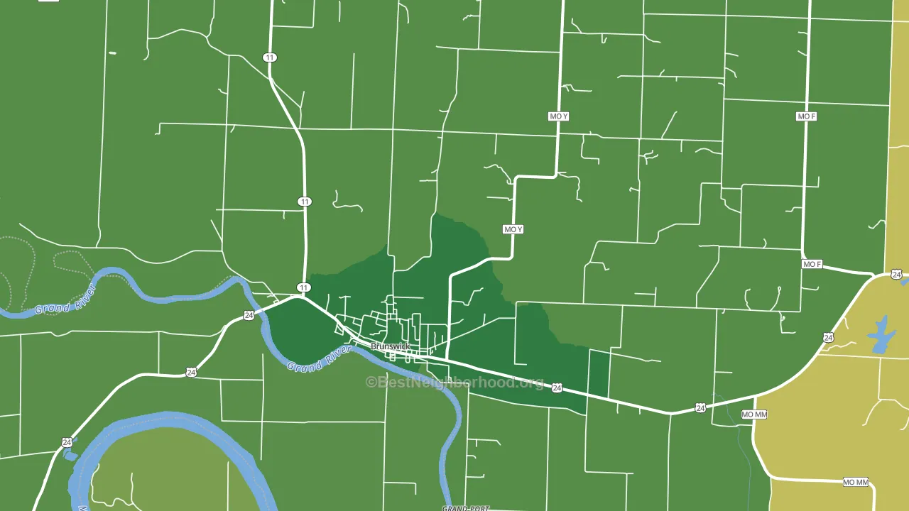 65236, MO block-group voter-turnout map