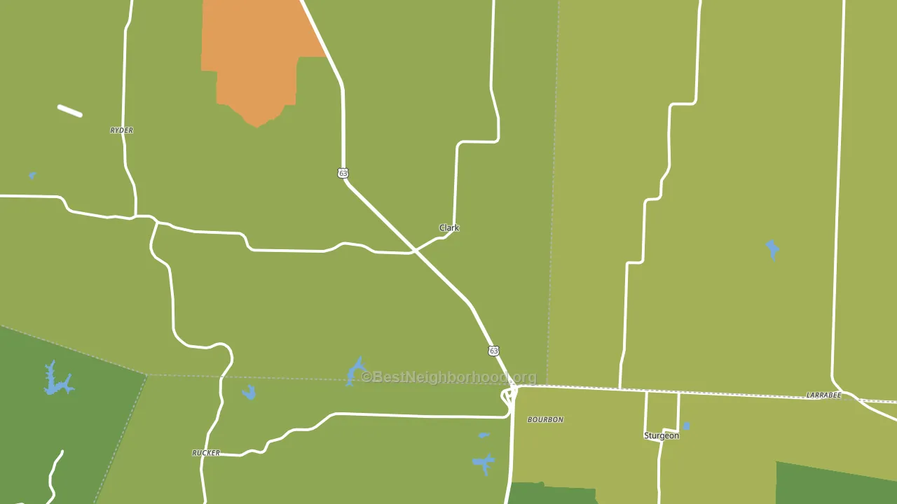 65243, MO block-group voter-turnout map