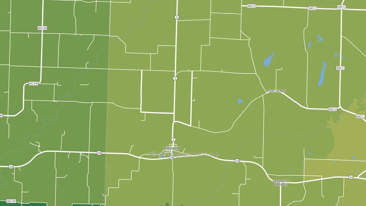 65244, MO block-group voter-turnout map