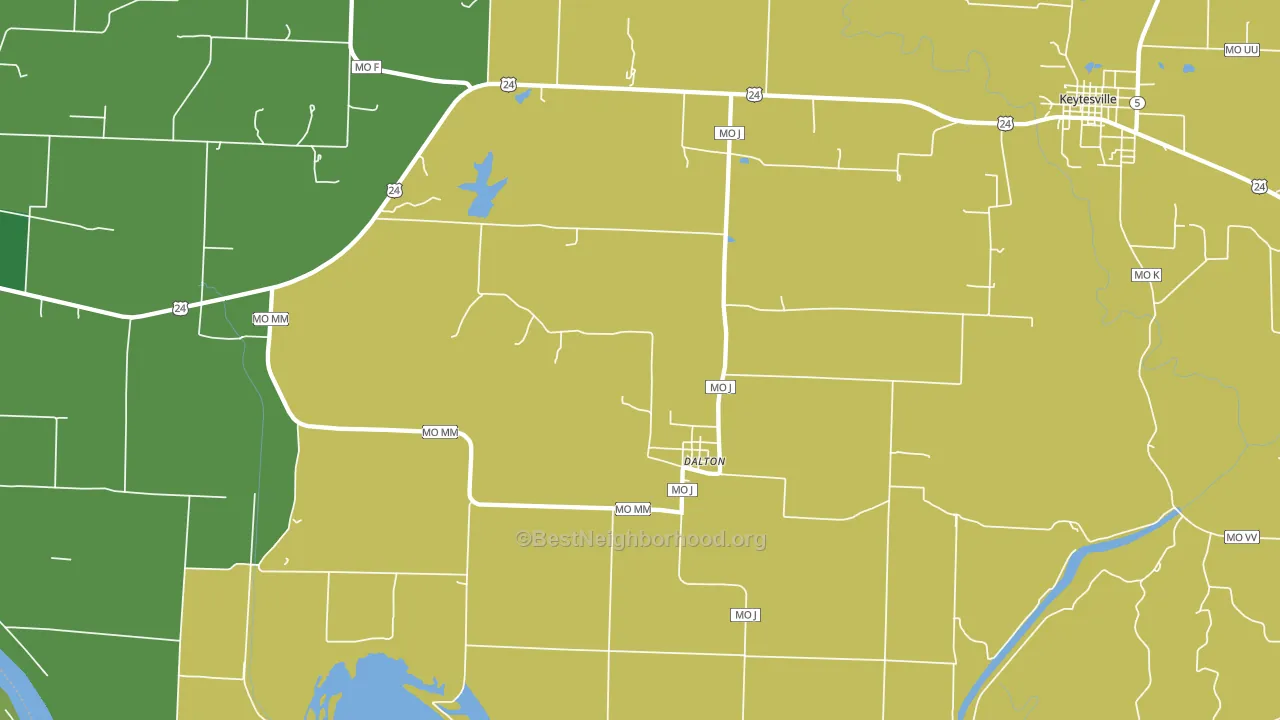 65246, MO block-group voter-turnout map