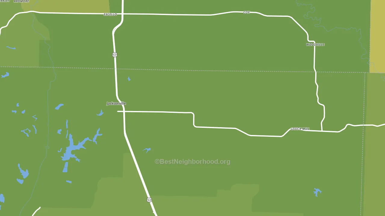 65260, MO block-group voter-turnout map