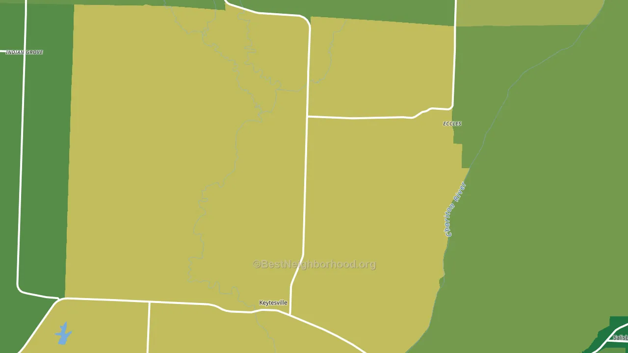 65261, MO block-group voter-turnout map