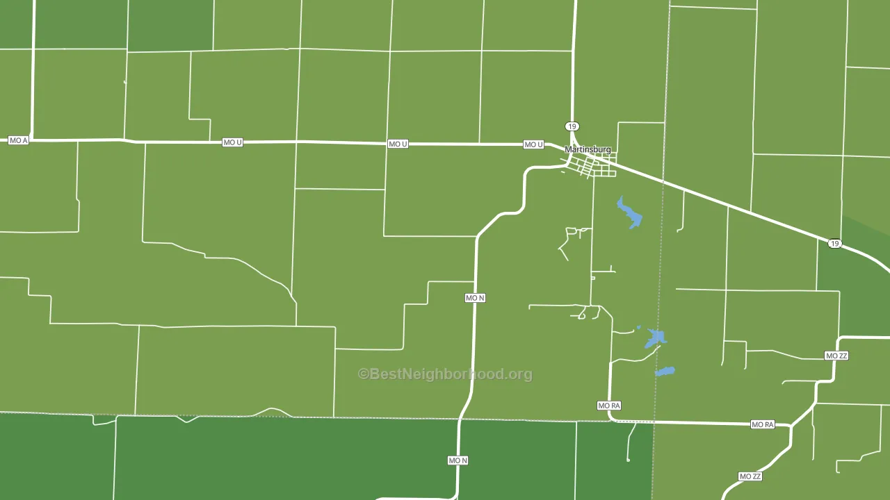 65264, MO block-group voter-turnout map
