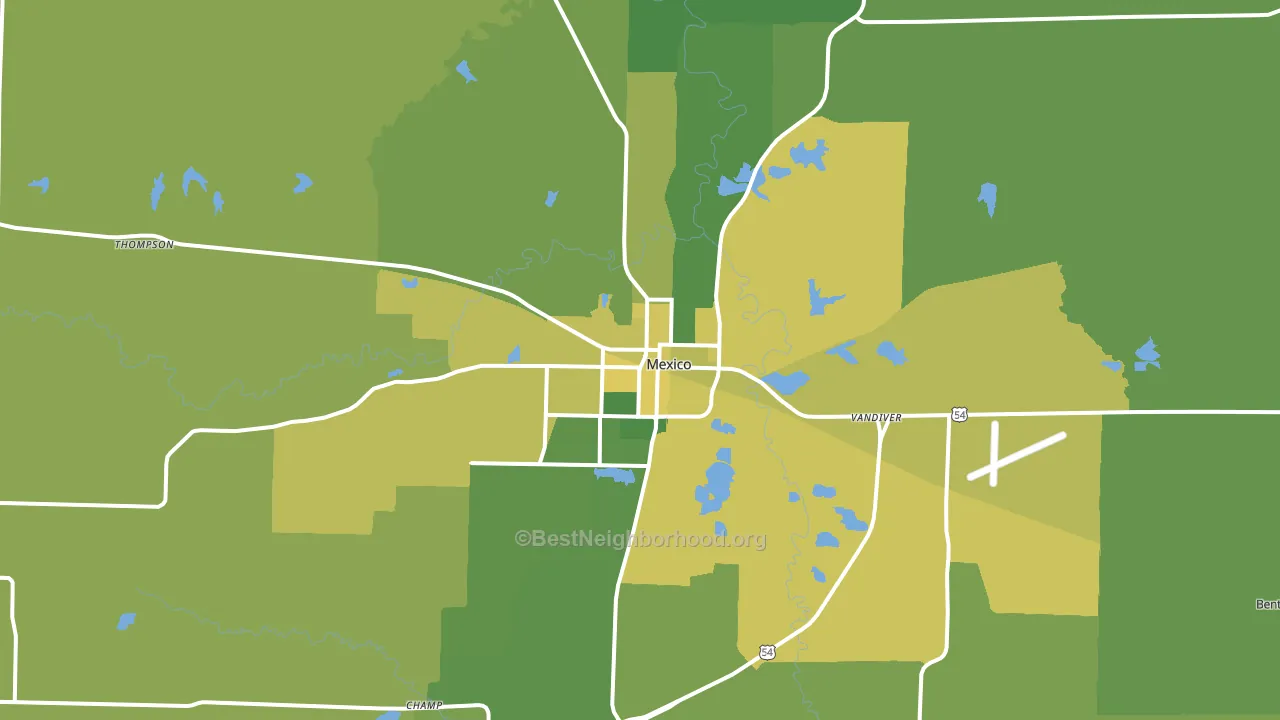 65265, MO block-group voter-turnout map