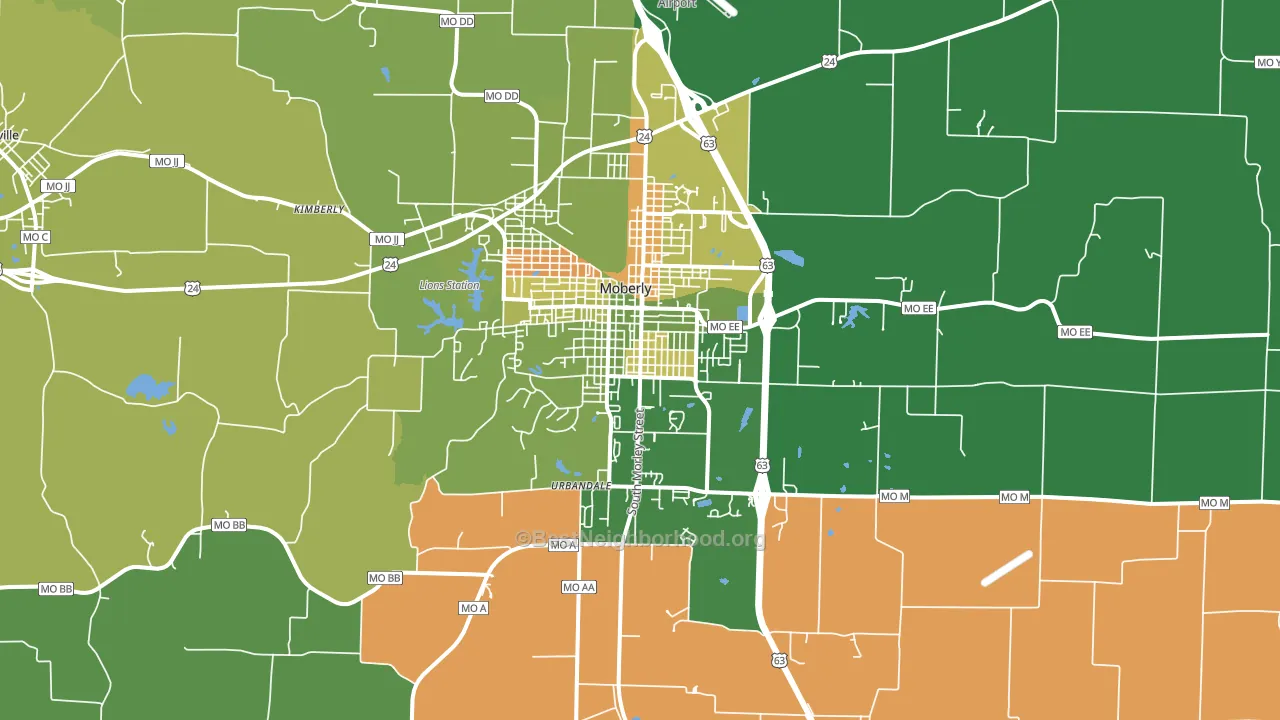 65270, MO block-group voter-turnout map