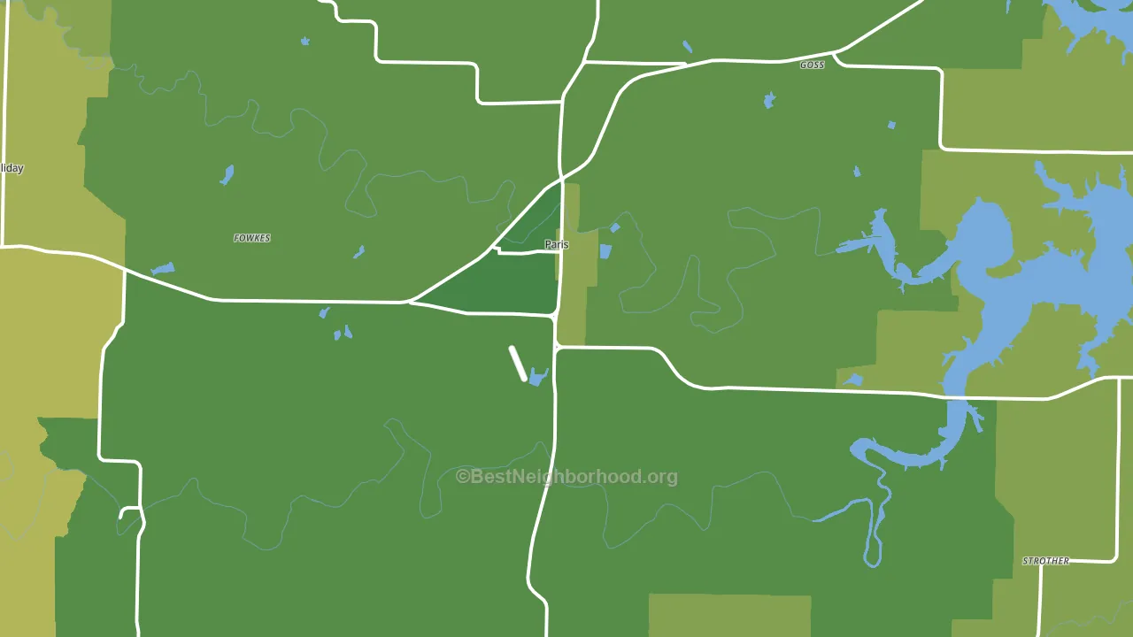 65275, MO block-group voter-turnout map