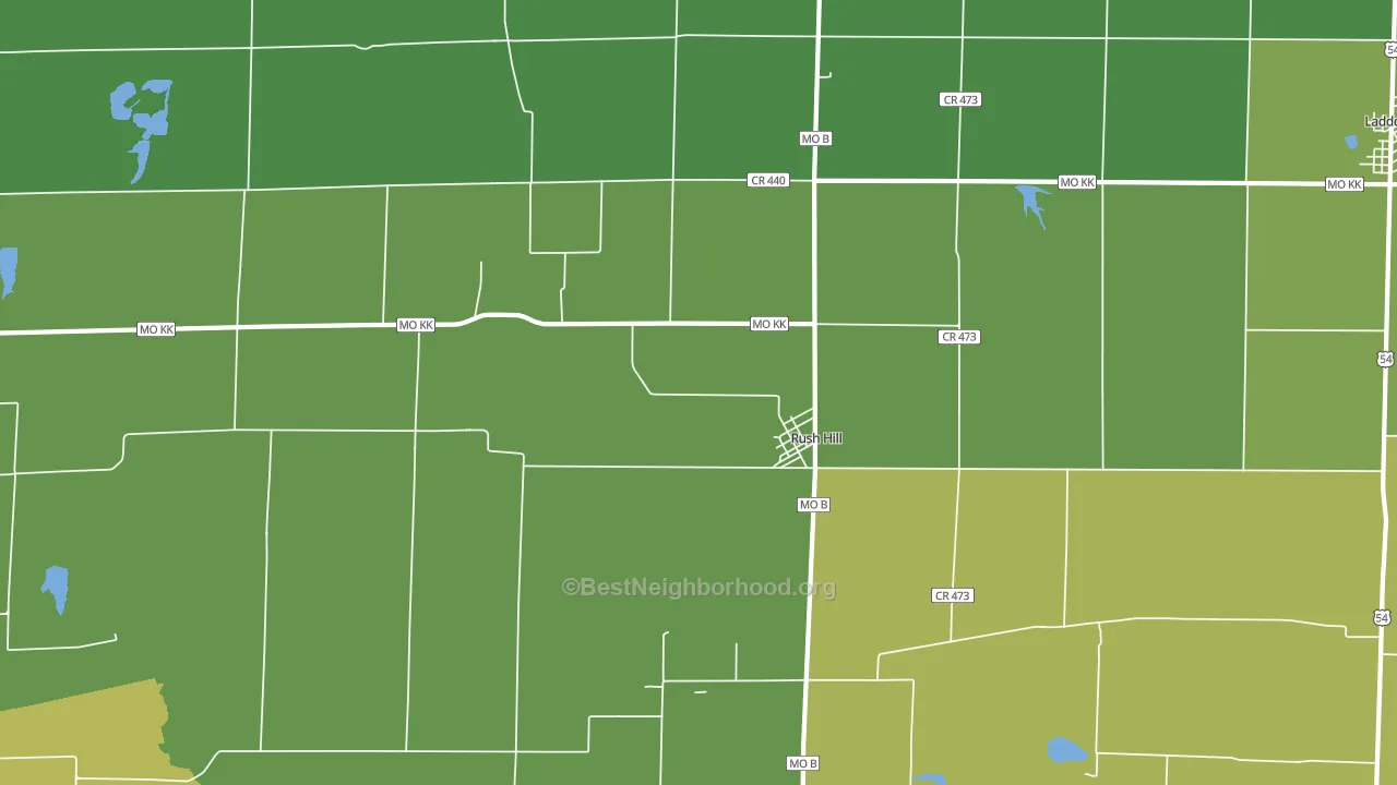 65280, MO block-group voter-turnout map